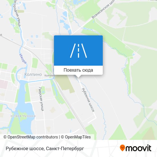 Карта Рубежное шоссе