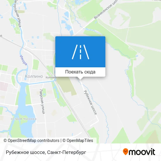 Карта Рубежное шоссе