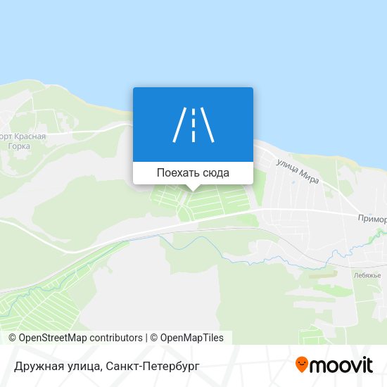 Карта Дружная улица