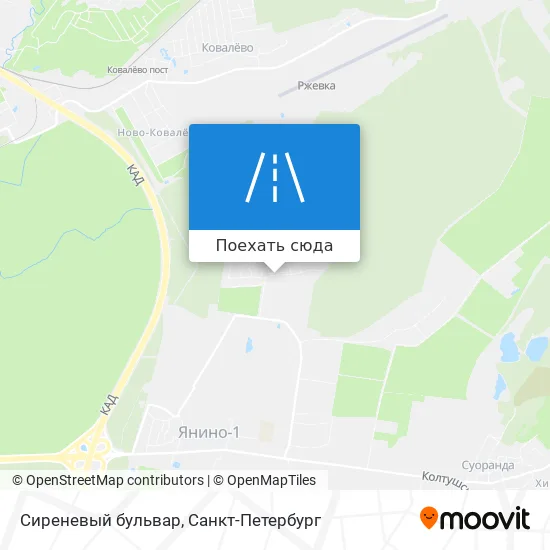 Карта Сиреневый бульвар