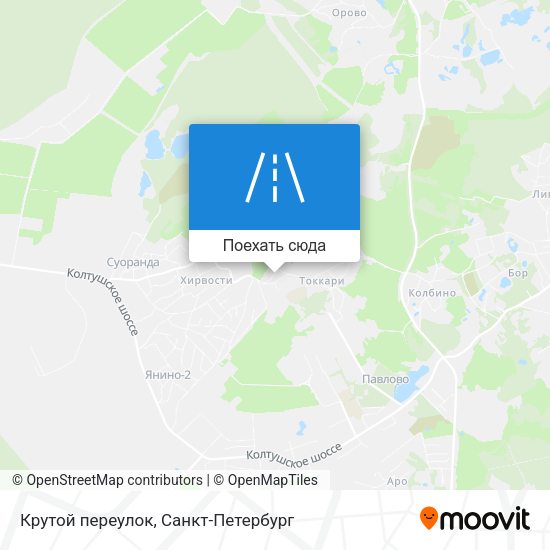 Карта Крутой переулок