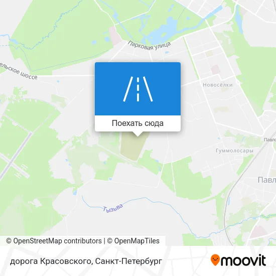 Карта дорога Красовского