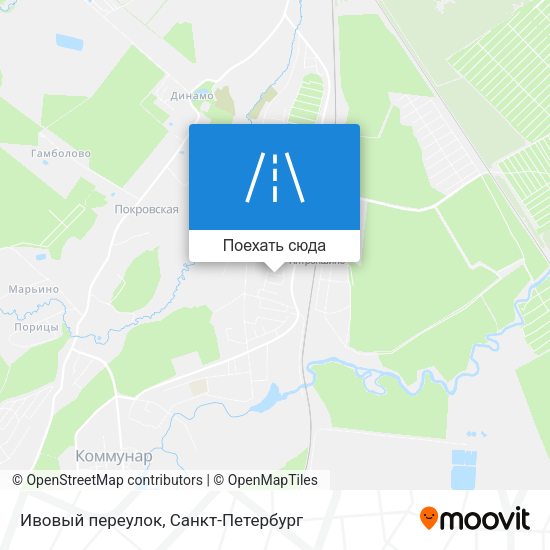 Карта Ивовый переулок
