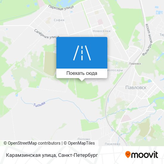 Карта Карамзинская улица