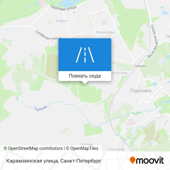 Карта Карамзинская улица