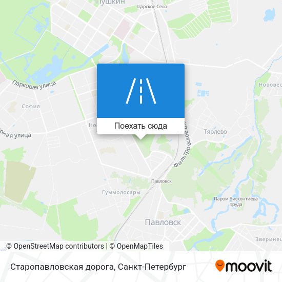 Карта Старопавловская дорога