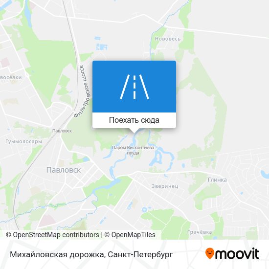 Карта Михайловская дорожка