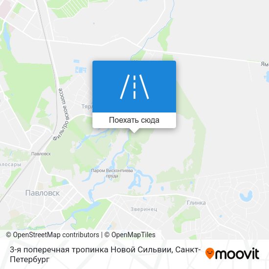 Карта 3-я поперечная тропинка Новой Сильвии