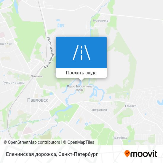 Карта Еленинская дорожка