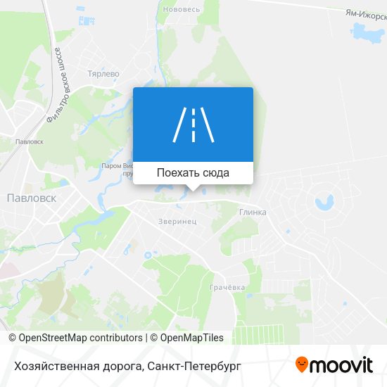 Карта Хозяйственная дорога