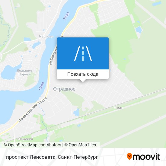 Карта проспект Ленсовета
