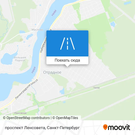 Карта проспект Ленсовета