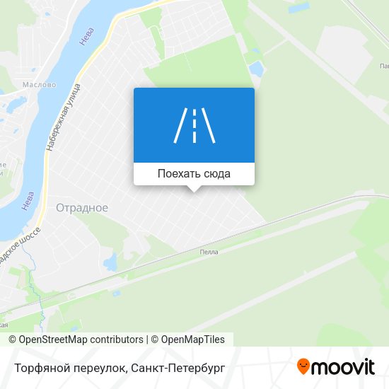 Карта Торфяной переулок