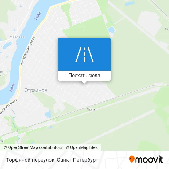 Карта Торфяной переулок