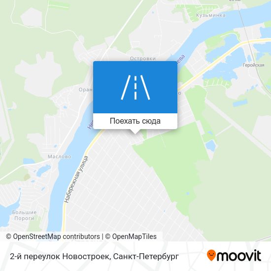 Карта 2-й переулок Новостроек