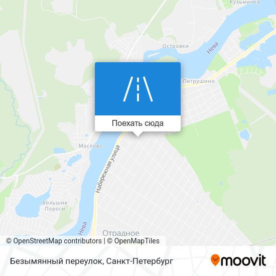 Карта Безымянный переулок