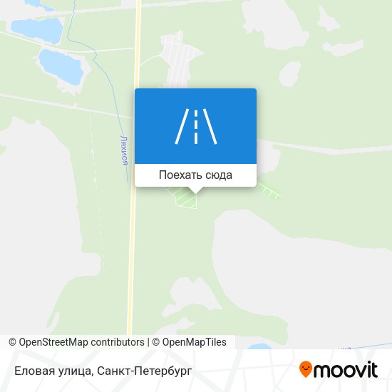 Карта Еловая улица