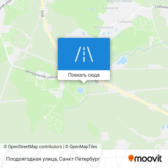 Карта Плодоягодная улица