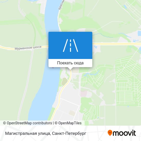 Карта Магистральная улица