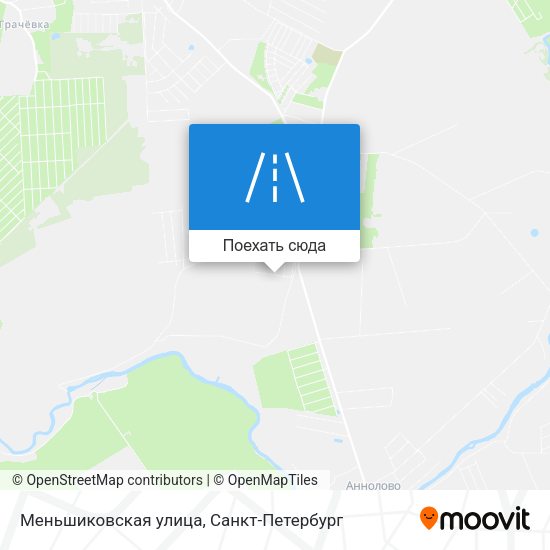Карта Меньшиковская улица