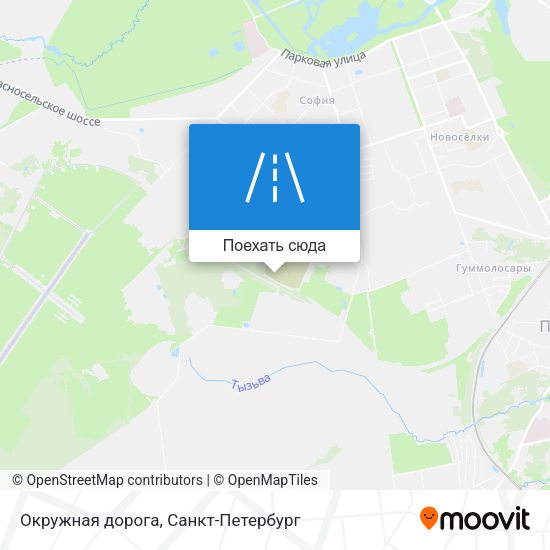 Карта Окружная дорога