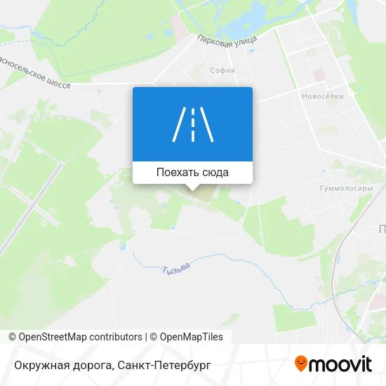 Карта Окружная дорога