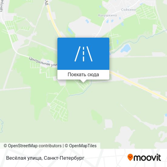 Карта Весёлая улица