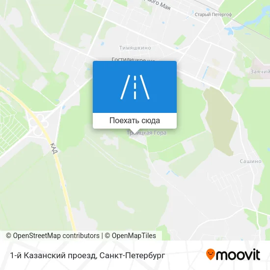 Карта 1-й Казанский проезд