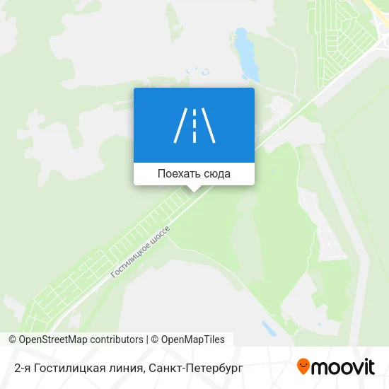 Карта 2-я Гостилицкая линия