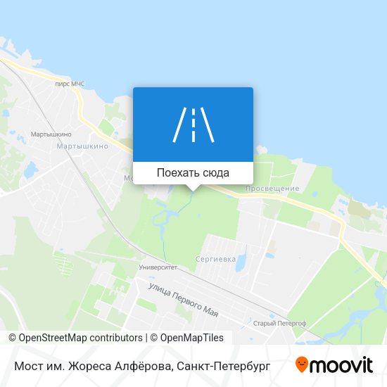 Карта Мост им. Жореса Алфёрова