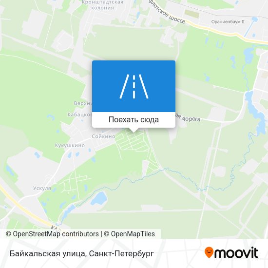 Карта Байкальская улица