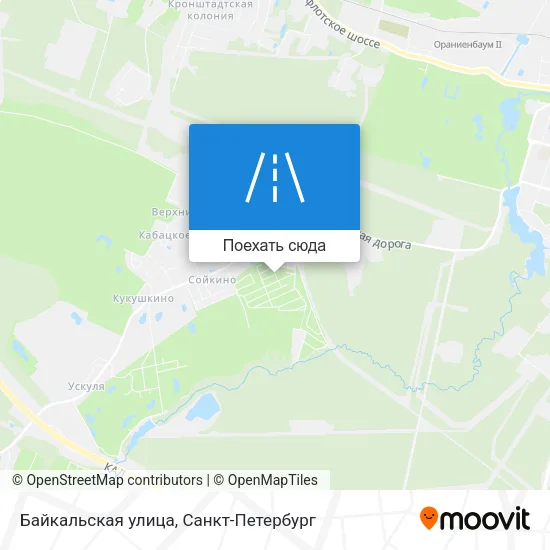 Карта Байкальская улица