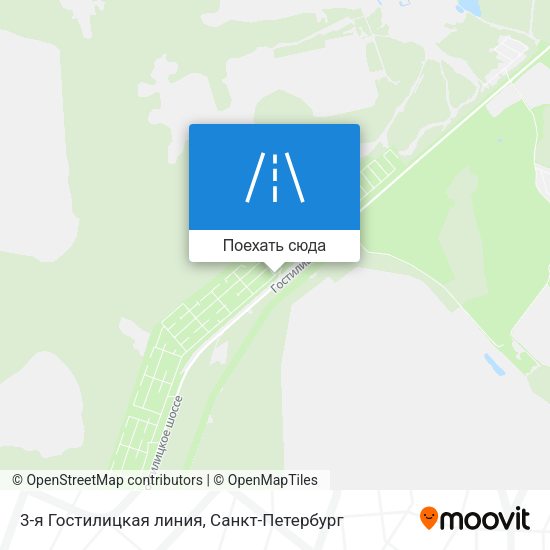 Карта 3-я Гостилицкая линия