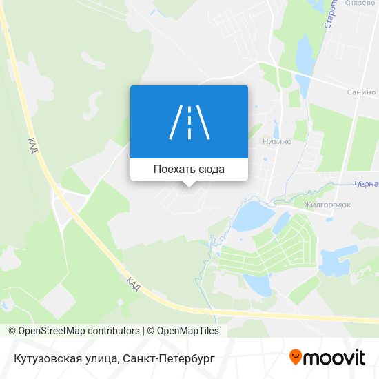 Карта Кутузовская улица