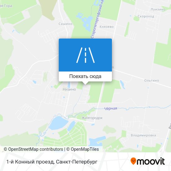 Карта 1-й Конный проезд