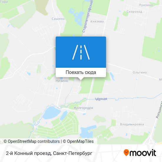 Карта 2-й Конный проезд