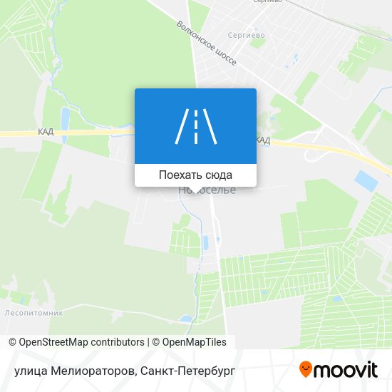 Карта улица Мелиораторов