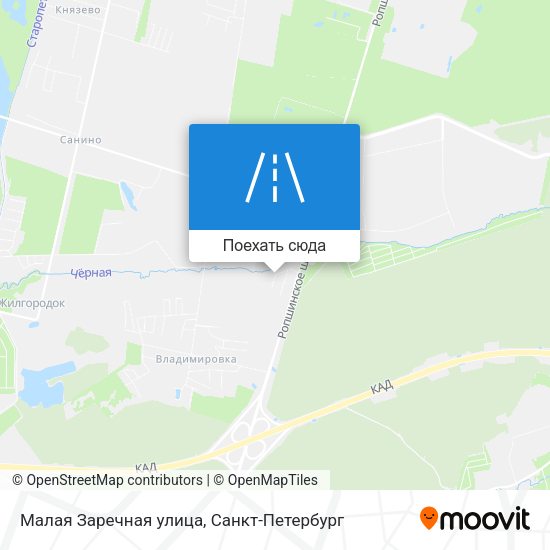 Карта Малая Заречная улица