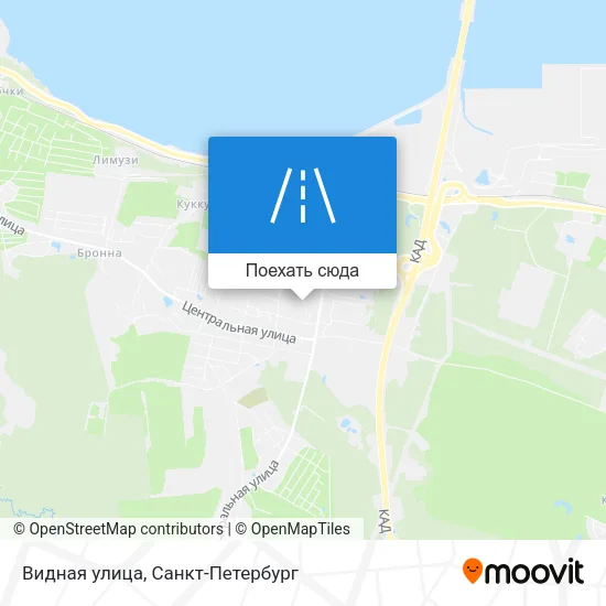 Карта Видная улица