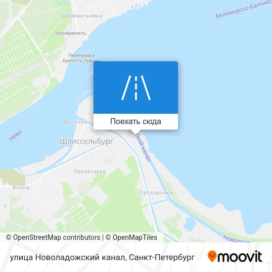 Карта улица Новоладожский канал