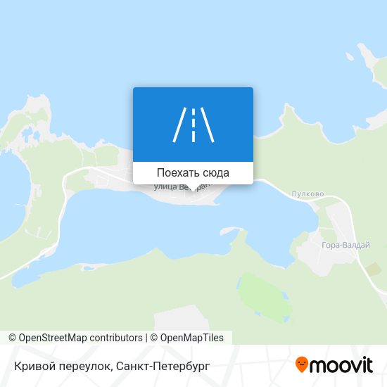Карта Кривой переулок