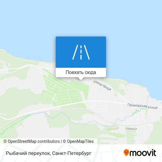 Карта Рыбачий переулок