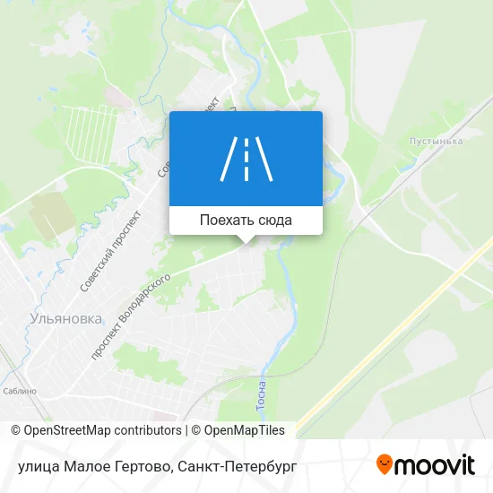Карта улица Малое Гертово