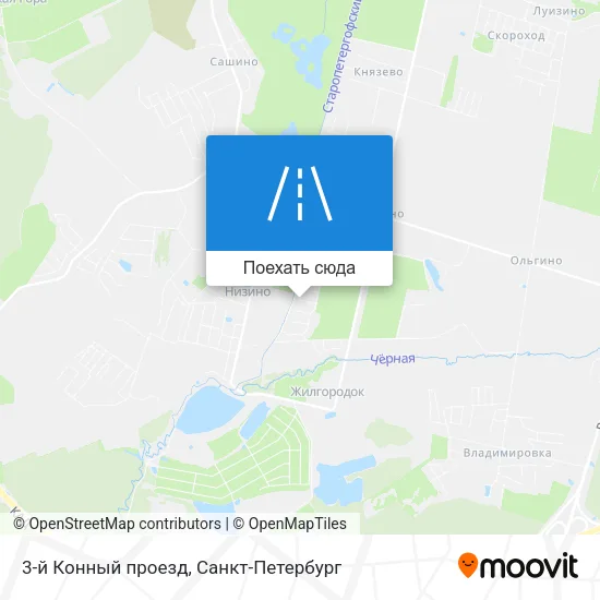 Карта 3-й Конный проезд