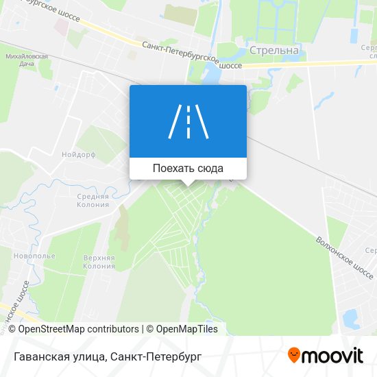 Карта Гаванская улица