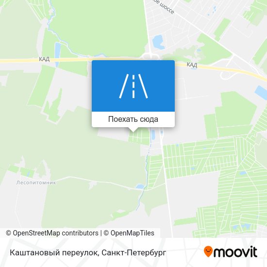 Карта Каштановый переулок