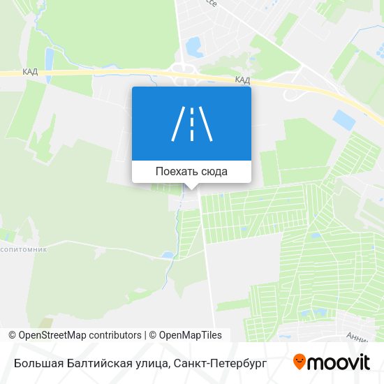 Карта Большая Балтийская улица