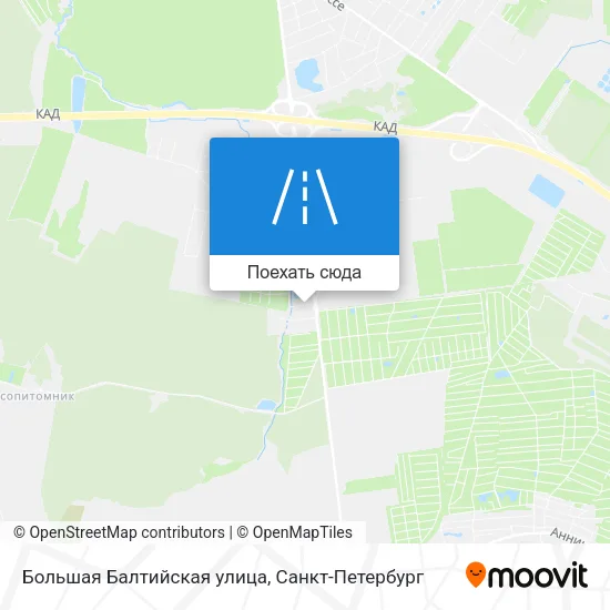 Карта Большая Балтийская улица