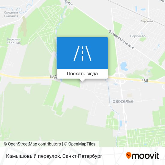 Карта Камышовый переулок