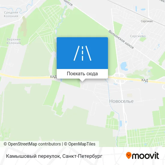 Карта Камышовый переулок